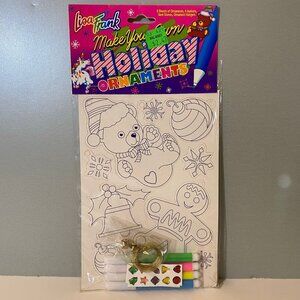 Vintage Lisa Frank Make Your Own Holiday Ornaments Set Bear Panda Deer